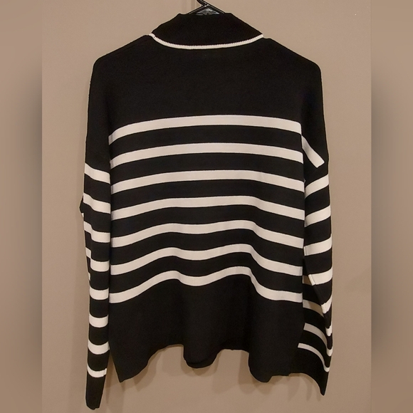Striped Crew Neck Sweater - Picture 2 of 6